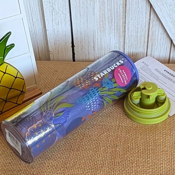 🌺 Starbucks Exclusive Hawaii Collection Sea Turtle Tropical Acrylic Tumbler - Picture 4 of 6